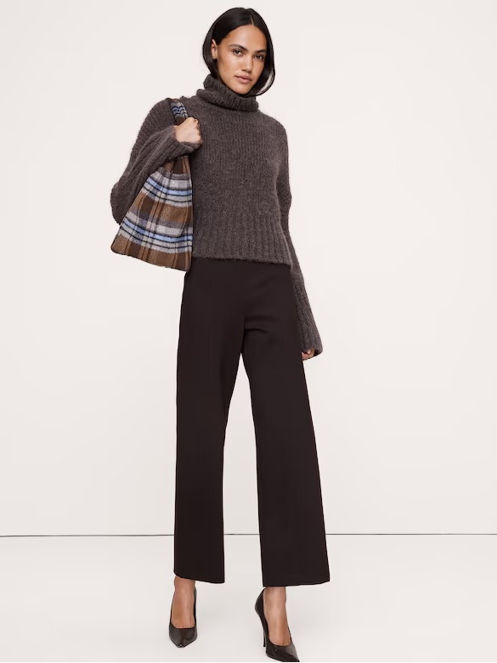 NWT! Banana Republic Brown Straight Everywhere Ponte Pant 445853 📀5️⃣